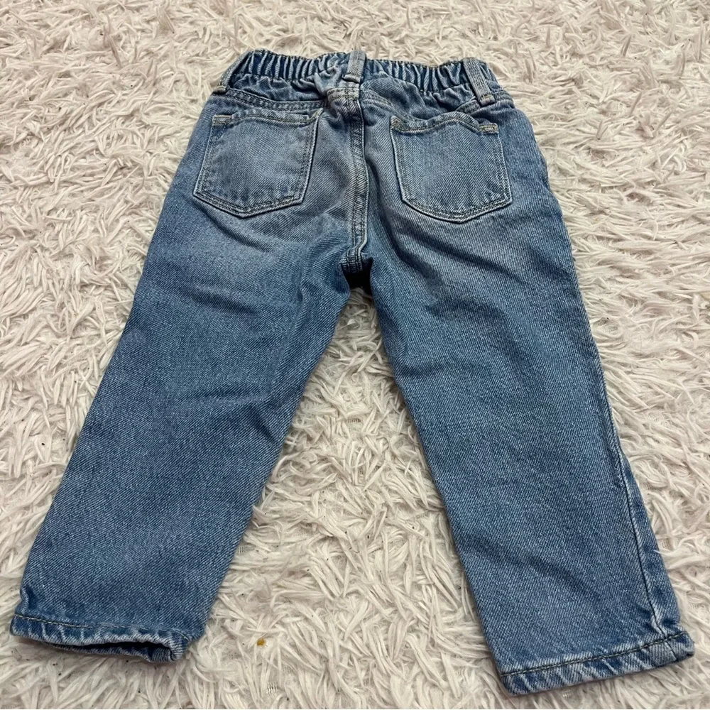 Old Navy Love Patchwork Heart Denim Jeans Infant 18-24 months